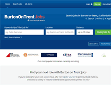 Tablet Screenshot of burtonupontrent-jobs.co.uk